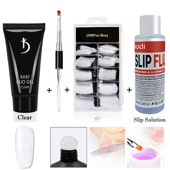 

Latest Long-Lasting UV Led Poly Nail gel Kits 100ml Slip Solution Liquid Set all for Nail Design Acrygel New Gel for Extension