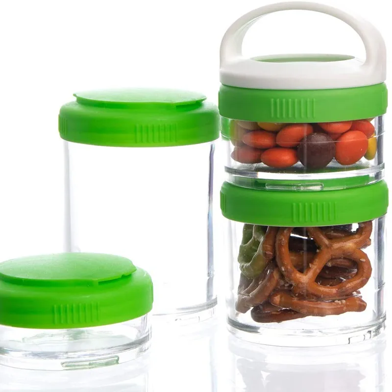 4 Compartment Twist Lock, Stackable, Leak-Proof, Food Storage, Snack Jars & Portion  Control Lunch Box by BariatricPal by BariatricPal - Affordable Lunch Box at  $19.99 on BariatricPal Store