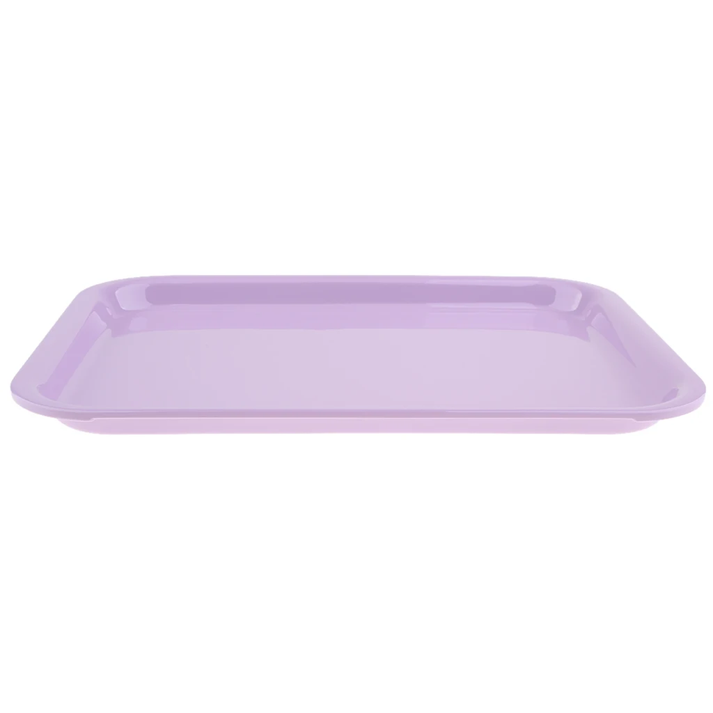 Plastic Plain Serving Tray, Breakfast/Tea Snack Tray Kitchen Platte Various Optional