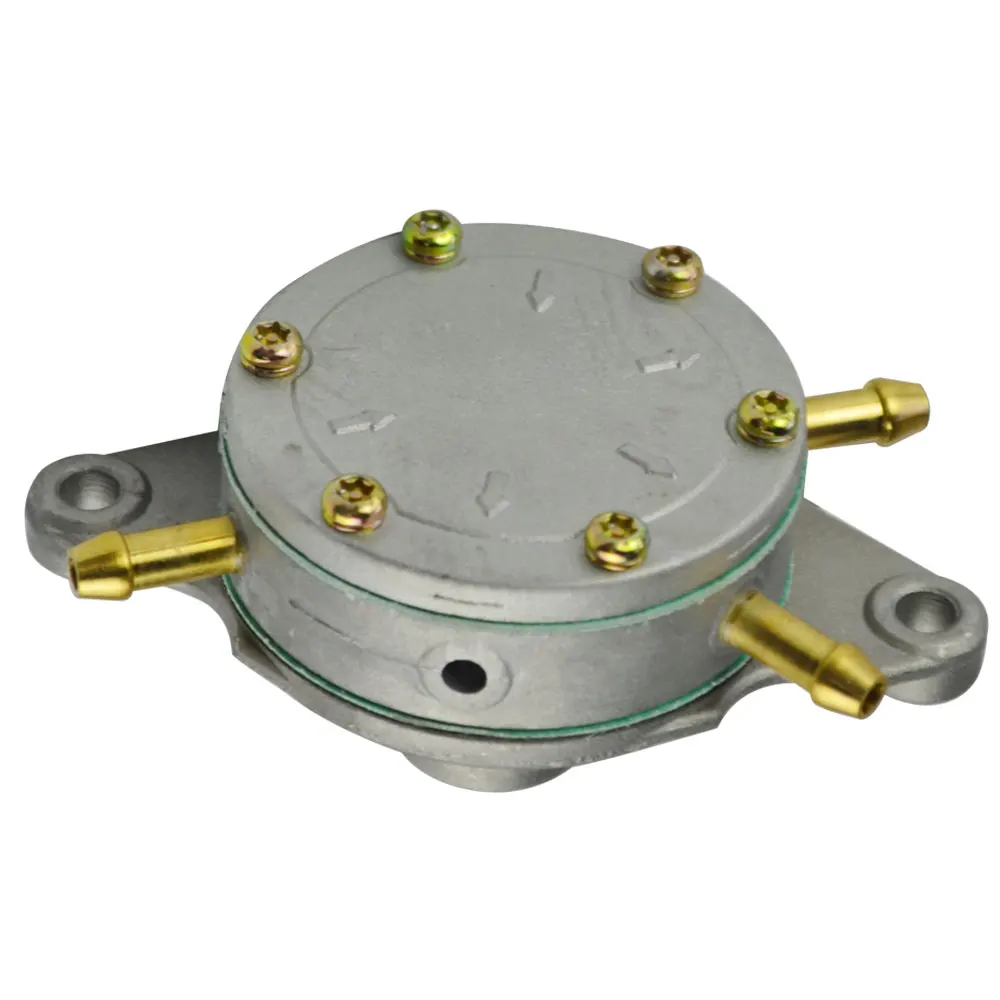 Gas Fuel Pump Dual-Carb Systems Outlaw Kart 35L/Hr Flow Rate Snowmobile Double Outlet Round Bracket for Mikuni DF52-176 42-5310 motorcycle fuel pump