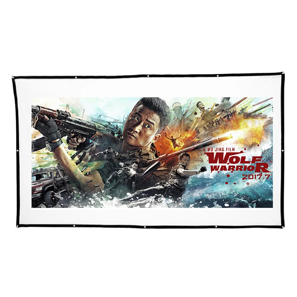 Портативный складной экран для проектора H150 150 дюйма 16:9|screen white|foldable projection