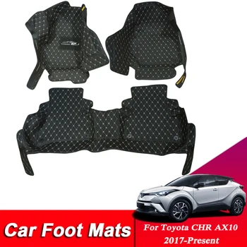 

Floor Mats For Toyota CHR AX10 2017-Present Leather Custom Auto Car Floor Foot mat Car Styling Decoration Internal Accessories