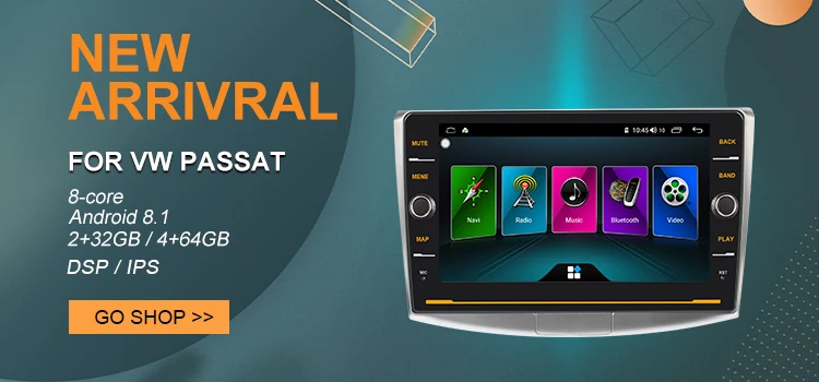 Best EBILAEN Car Radio Multimedia Player For VW Volkswagen Passat B7 B6/Magotan 2Din Android 9.0  Autoradio GPS Navigation DVR Camera 1
