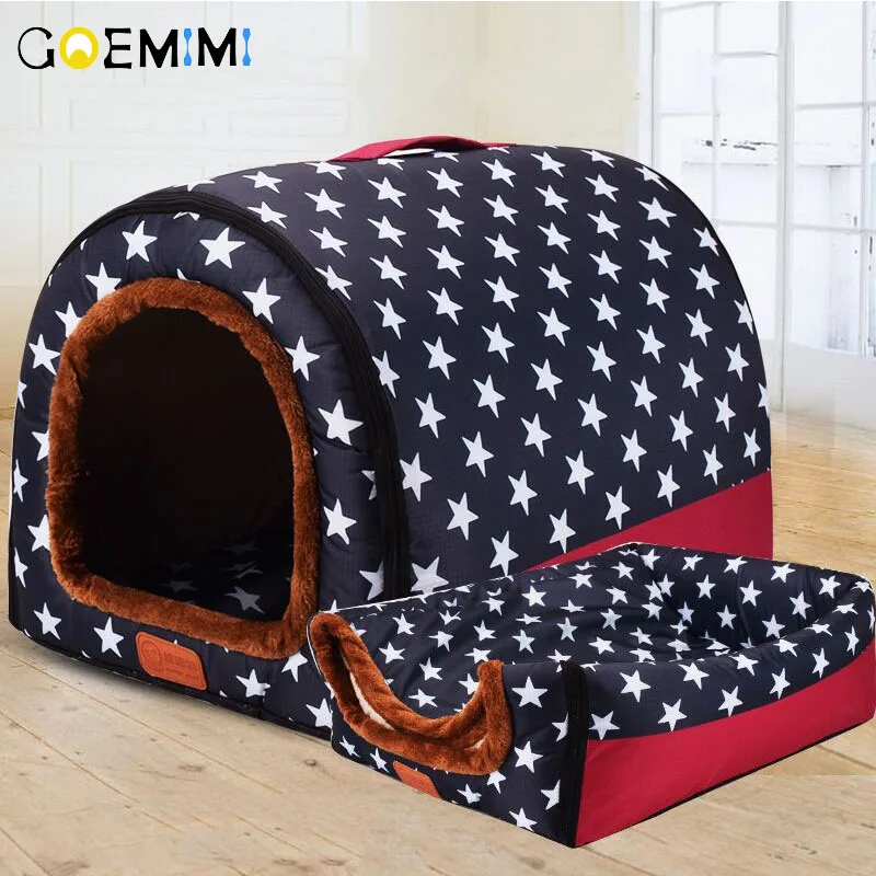 New Warm Dog House Comfortable Print Stars Kennel Mat For Pet Puppy Top Quality Foldable Cat Sleeping Bed cama para cachorro New Warm Dog House Comfortable Print Stars Kennel Mat For Pet Puppy Top Quality Foldable Cat Sleeping Bed cama para cachorro