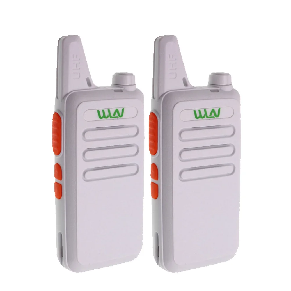 White-2pcs 2 шт WLN KD-C1 рация UHF 400-470 МГц 16 канальный мини-портативный приемопередатчик радиостанции WLN - Цвет: White-2pcs