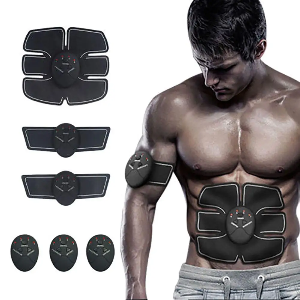 

EMS Muscle Training Fitness Exercise Electrical Abdominal Trainer Stimulator 6 modes, 10 levels of intensity selection hot sales