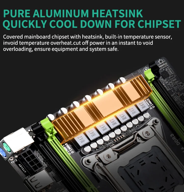 X79 conjunto de placa-mãe com xeon E5-2630