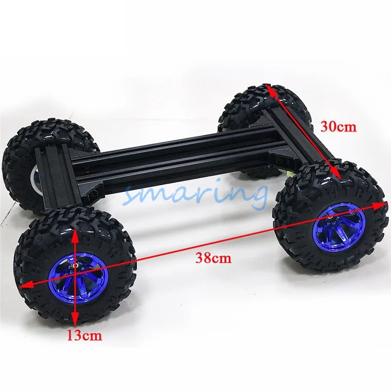 Mecanum Wheel Metal Smart Car Chassis with TT Motors Car Omni-Directional Car ROS Car Four-wheel Drive Car