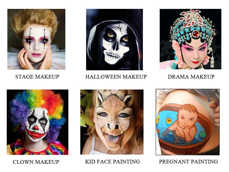 Description Picture 2 of itemOPHIR 30g  Body Paint Face Paint Pigment Drawing Makeup Kids Regular Color Painting for Halloween Holiday Christmas Party RT009