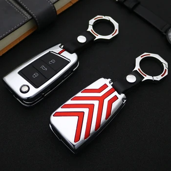 

Zinc alloy Car Key Case Cover For VW Golf 7 mk7 Seat Ibiza Leon FR 2 Altea Aztec For Passat Skoda Octavia Bora Jetta Accessories