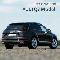 1:32 AUDI Q7 SUV Alloy Car Model Diecast & Toy Vehicles Metal Car Model Simulation Collection Sound and Light Childrens Toy Gift 1