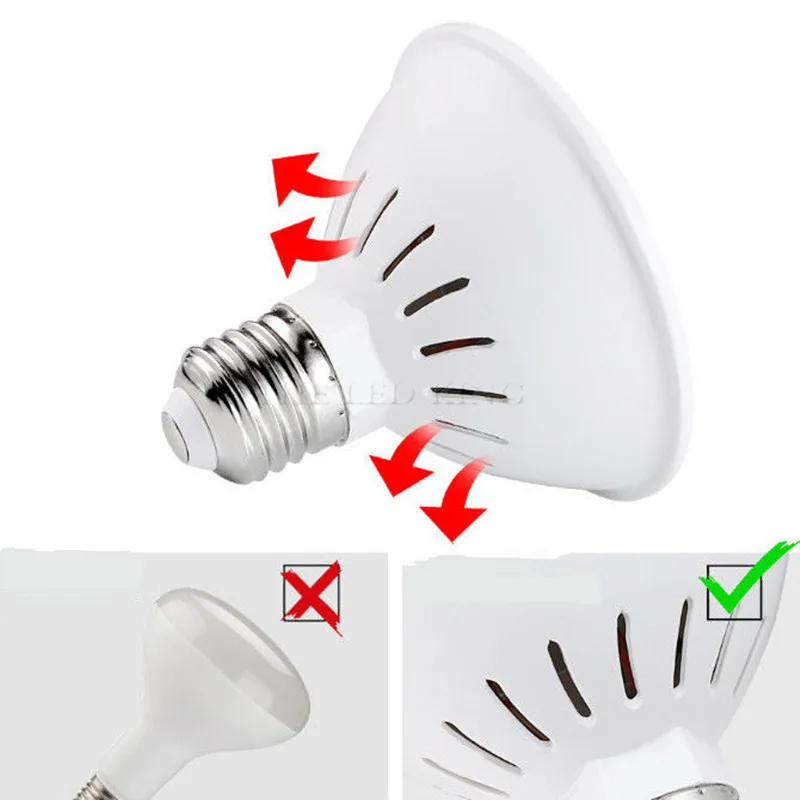 LED Grow Light E27 LED Lamp Full Spectrum 4W 50W 60W AC110V 220V Indoor Plant Lamp IR UV for Flowering Hydroponics System