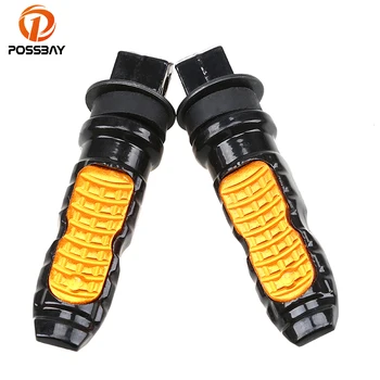 

POSSBAY 8MM Universal Motorcycle Foot Pegs Footrest Bicicleta Footrest For Honda MSX 125 PCX 125 Magna 750 VTX 1300 Foot Rests