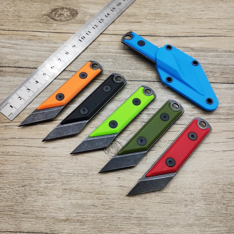 Прямая поставка 3Cr13 стальной нож с фиксированным лезвием EDC Мини Походный нож ABS Ручка Портативные Ручные инструменты с ожерельем и чехол для ножа