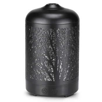 

Creative Iron Art Aroma Diffuser Spray Humidifier Home Bedroom Desktop Wood Grain Diffuser Essential Oil Eu Plug