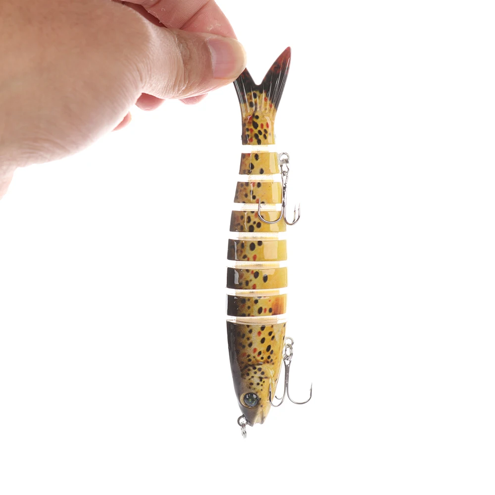 

Hot 8 Sections Fishing Lure Outdoor Fishing Bait Fishing Lures Tackle with Hooks Sports 13.28cm