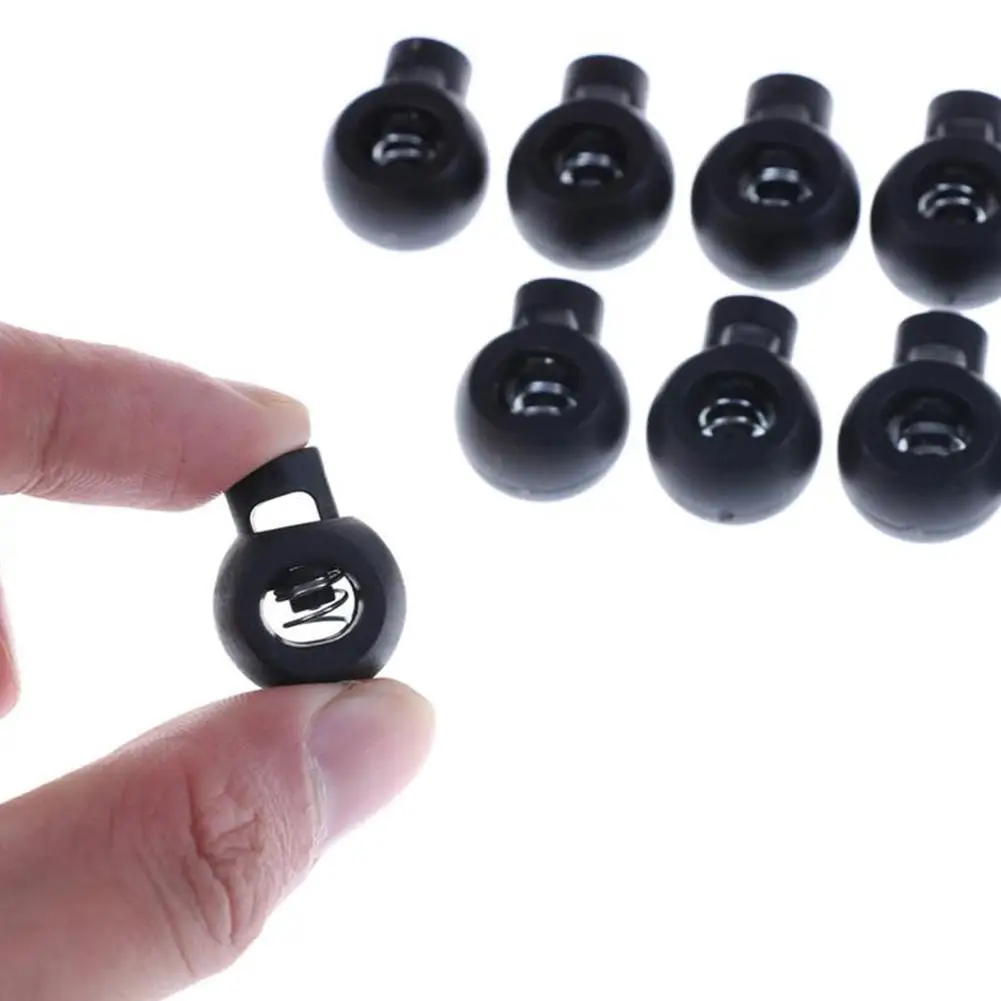 Shoelace Buckles Elastic Shoe Lace 10PCS Shoelace Buckle Rope Clamp Cord Lock Stopper Run Sports Clips