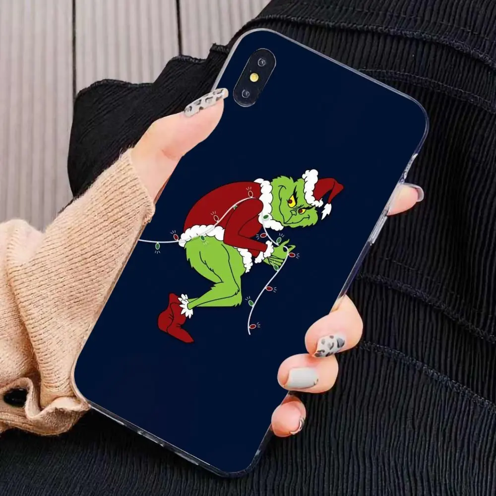 For Xiaomi Redmi 4A 7A S2 Note 8 3 3S 4 4X 5 Plus 6 7 6A Pro Pocophone F1 Green Grinch Christmas Good Silicone Phone Case |