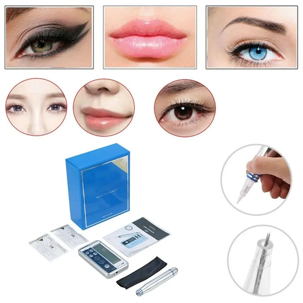 プロのデジタルタトゥーマシン,アートメイクセット,眉毛,唇,アイ