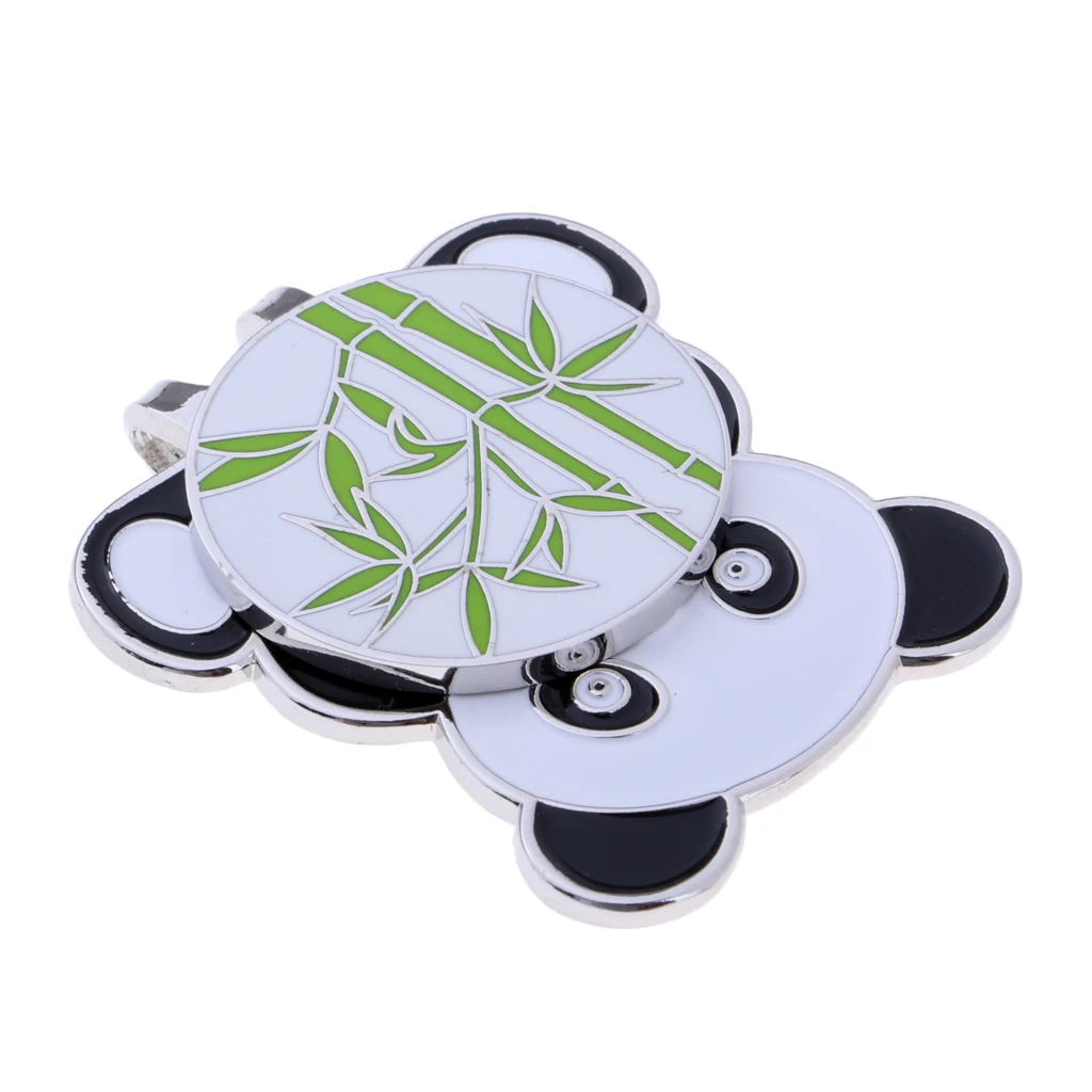 Cute Alloy Golf Panda Hat Cap Clip with Magnetic Detachable Ball Marker Club Giveaways Prize Keepsake Golf Accessories