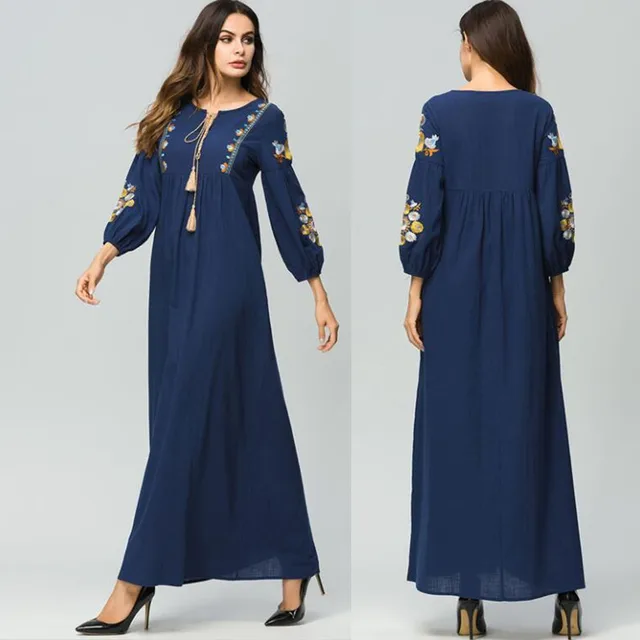 Vestido 2020 Eau Abaya Caftan Dubai Bangladesh Turquie Femmes Broderie Hijab Robe Musulmane Jilbab Robe Turque Vetements Islamiques Aliexpress