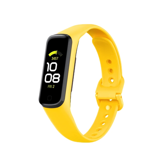 Silicone Sport Band Strap For Samsung Galaxy Fit 2 SM-R220 Watch Bracelet Replacement Watchband Correa For Samsung Galaxy Fit2 Yellow