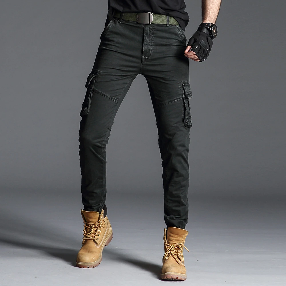 mens fashion cargo trousers