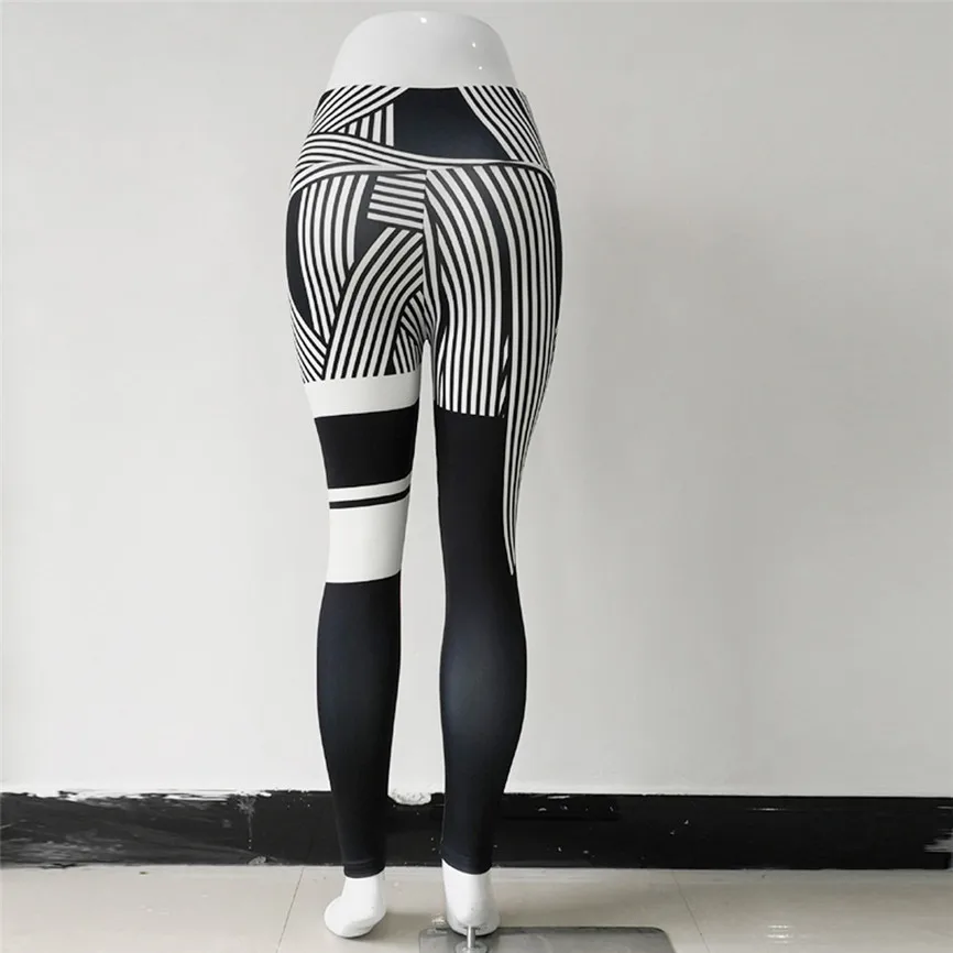 Ladies'printed, высокая талия, бедра, тянущиеся, под брюки, для бега, фитнеса, йоги, брюки, леггинсы для женщин, женская бесшовная спортивная одежда
