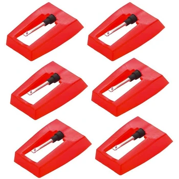 

6 Pcs Record Player Needles, Universal Replacement Stylus Needles Replacement Stylus Needles for Vinyl Record Player