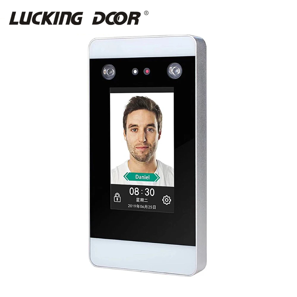 

2000 faces 4.3 inch touch Screen Disk Dynamic face recognition 1.3MP HD camera Access Control System support TCP/IP U Disk