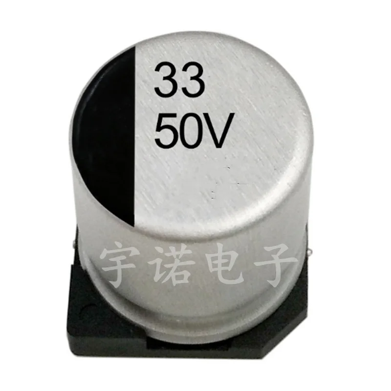 10PCS 50V33UF Electrolytic Capacitor 6.3*7.7mm SMD Aluminum Electrolytic Capacitor 33uf 50v Size：6.3x7.7（MM） 50pcs lot 50v33uf aluminum electrolytic capacitor 33uf 50v 6 11mm new electrolytic capacitor size：6x11（mm）