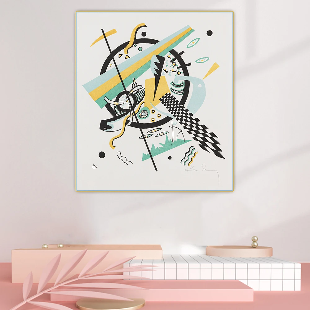 

Citon Wassily Kandinsky《Small Worlds IV.1922》Abstract Canvas Oil Painting Artwork Painting Background Wall Decor Home Decoration
