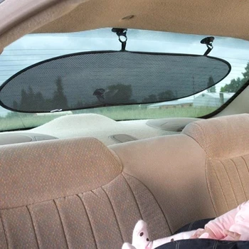 

Black Car Sun Shade Side Window Sunshade Cover Mesh Visor Shield Screen Solar UV Protection 65*38cm Car Window Protector