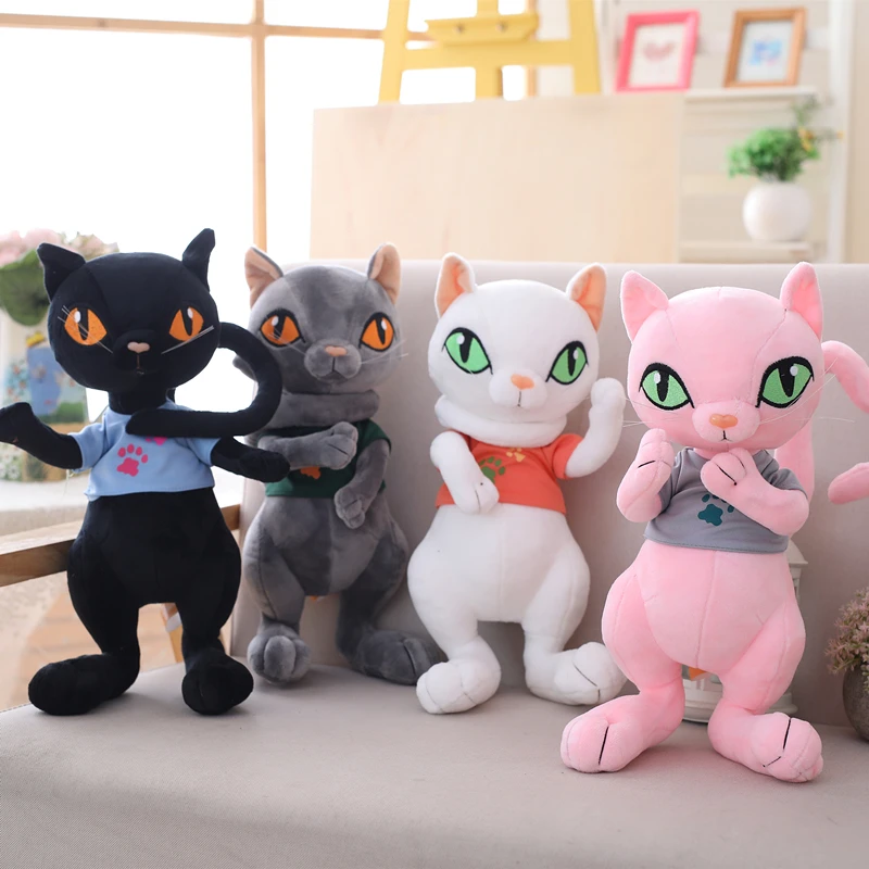 

Cats Active Joint Lovely Toy Plush Animal Toy Birthday Christmas Gifts Stuffed Simulation Cats Plush Children Kids Genius Cotton