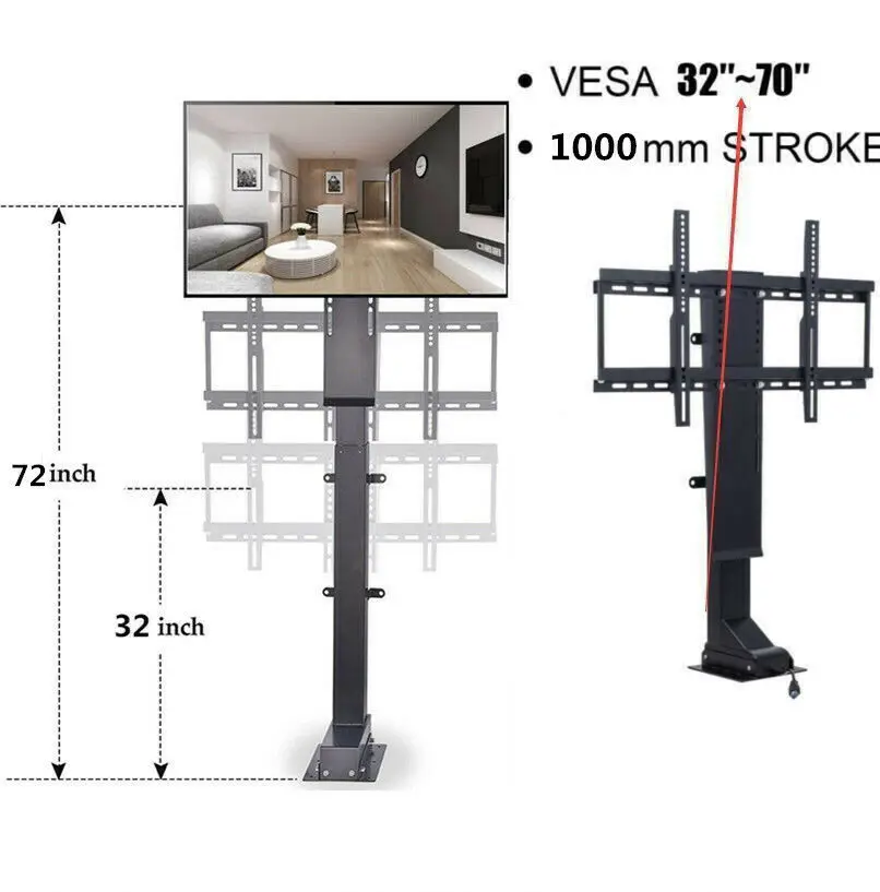 32 ''до 70'' ТВ настенное крепление двойной Arm/механизированный Кронштейн для ТВ с функцией памяти