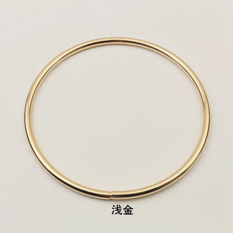 Gold Размер 10 см Asas De Bolso Интернет-магазин Китай O форма кольца 10 штук металлическая рамка для сумки кошелька ручка Obag вешалка Diy металлические ручки - Цвет: Gold