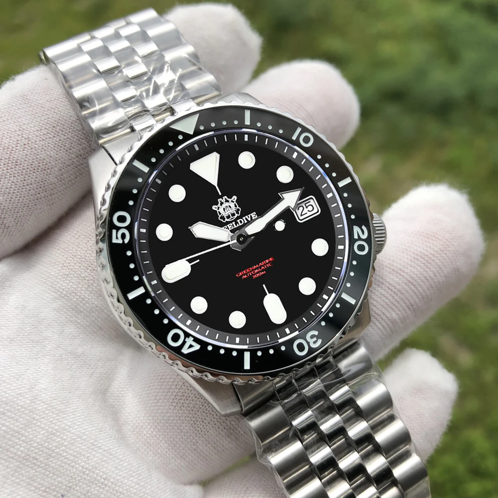 Мужские часы с автоподзаводом STEEL DIVE SKX007 мужские из стали 316L механические