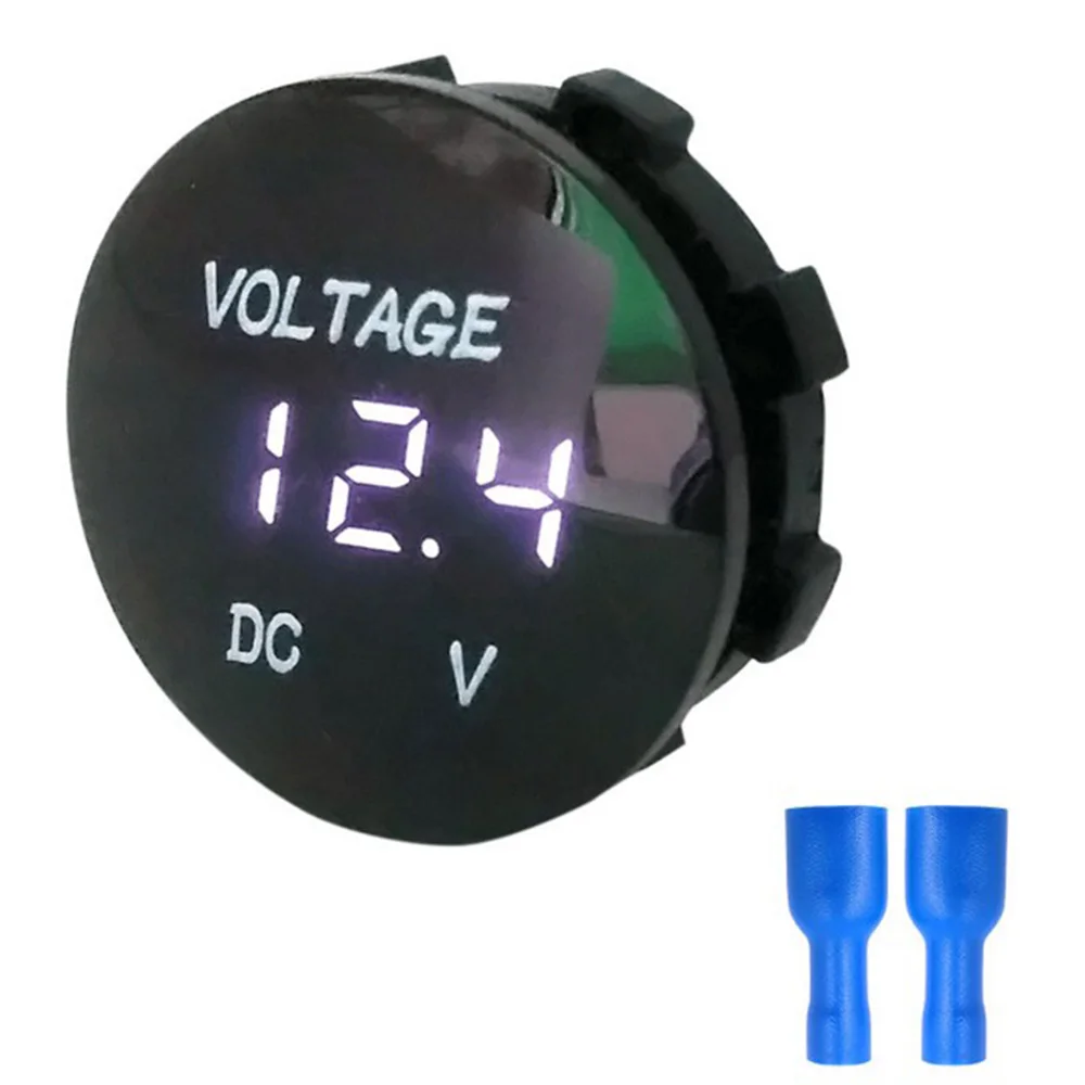 DC 12 V-24 V светодиодный Панель цифровой Напряжение мультиметр Дисплей вольтметр автомобильный Вольтметр для мотоциклов