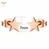 12 Pairs Pack Rainbow Colorful Star Earrings Wholesale Stainless Steel Jewelry Minimalist Geometric Ear Piercing Studs Accessory 6
