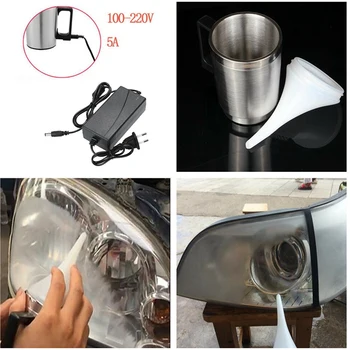 

Car Headlight Lens 600Ml Cup Repair Restoration Polishing Tool Atomization with EU Plug