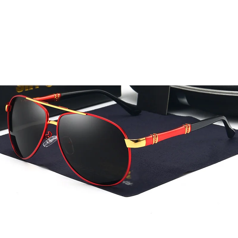 Солнцезащитные очки-авиаторы поляризационные для мужчин и женщин авиаторы с