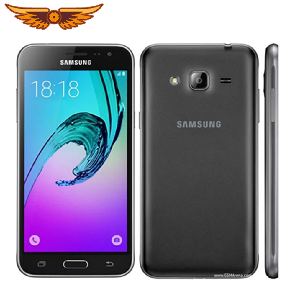 Оригинальный разблокированный Samsung Galaxy J3 2016 J320F Quad Core 5 0 дюймов 1 ГБ ОЗУ 8 Гб ПЗУ 8MP LTE
