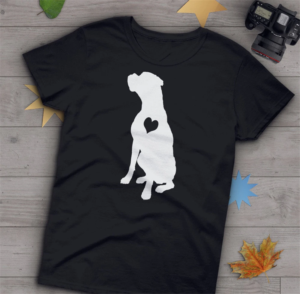 Boxer T-Shirt S M L 1-3Xl Mens Womens Dog Lover Gift Pet Shirt Mom Funny Tee | Мужская одежда