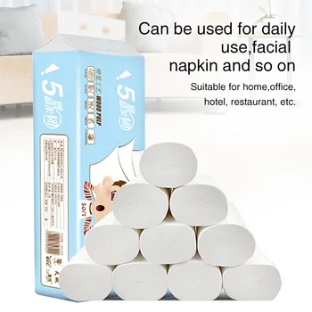 

12rolls/pack Kitchen Home Portable Soft Dining Room Hotel Restaurant Daily Bathroom Tissue Toilet Paper Coreless Facial Napkin