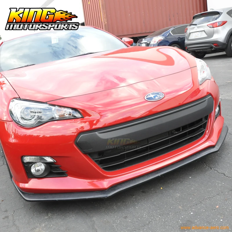 Подходит 2013 2014 2015 2016 Subaru BRZ STI стиль 2 Dr передний бампер спойлер черный PU|bumper lip