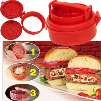 

Manual Hamburger Presses Maker Press Cutlets Hamburger Presse Mold Grill Kitchen Tools Manual Home Meat Pie Mold Burger Durable