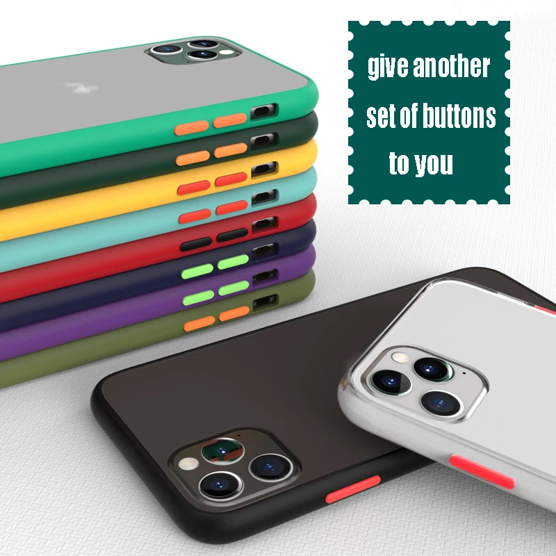 

Hit Color Anti-fingerprint Phone Case for XiaomiCC9E A3lite note10 Redmi note8T K20pro.Matte PC Back Sheet+Liquid Silicone Frame