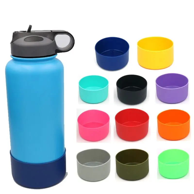 Bottles Bottom Cover Silicone Protective Sleeve for 12oz 32oz 64oz Portable Stainless Steel Bottle