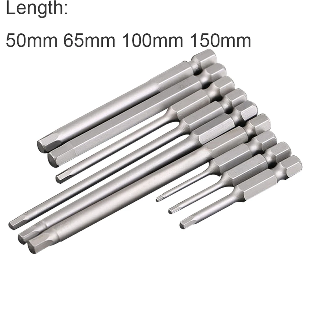 1pc Hexagon Screwdriver Bit S2 Steel 1/4 Inch Hex Shank Screw