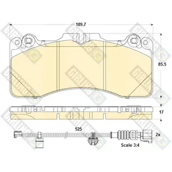 

Brake pads LEXUS LS 460 06-front GIRLING 6135069